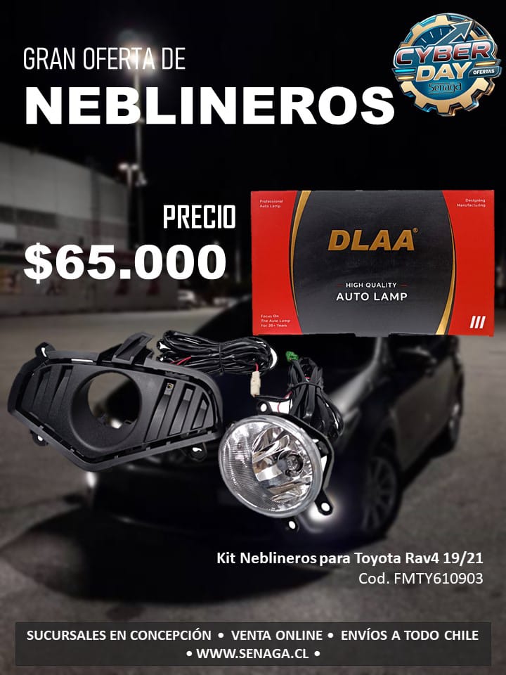 Kit Neblineros Toyota Rav4 19/21 - Cód. FMTY610903 - $65.000