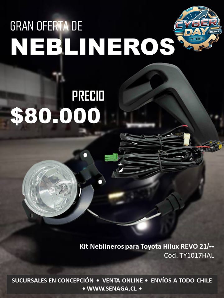 Kit Neblineros Toyota Hilux REVO 21/-- - Cód. TY1017HAL - $80.000