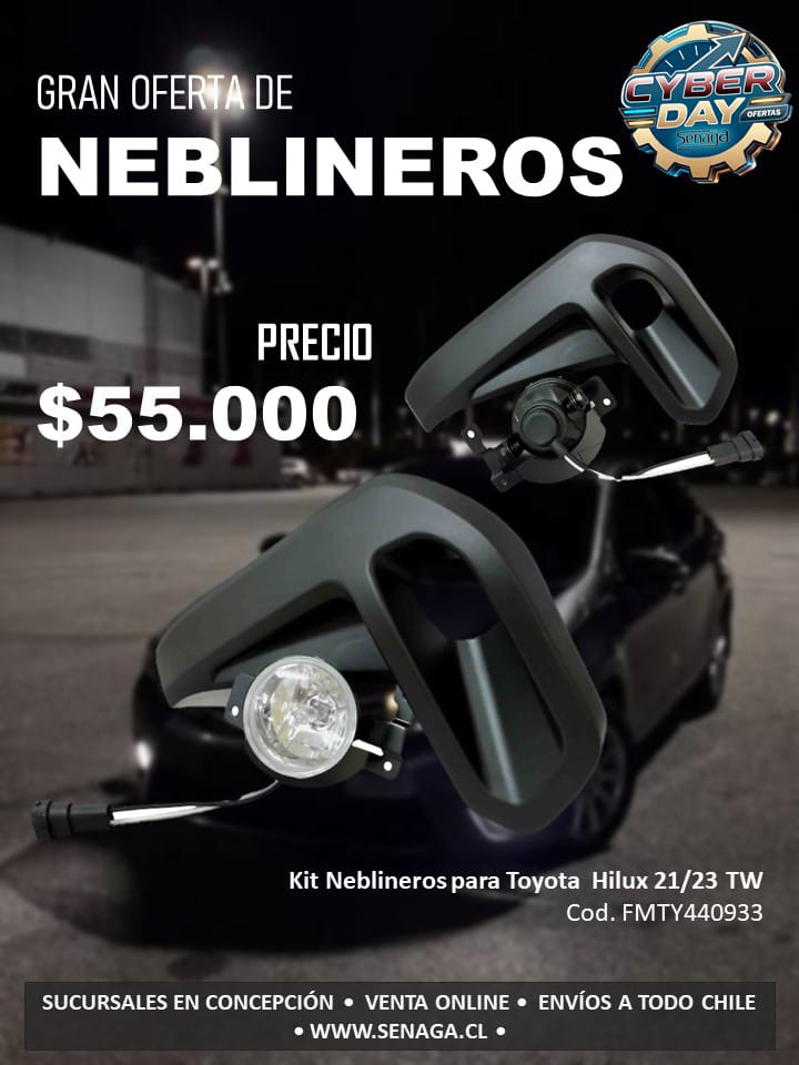 Kit Neblineros Toyota Hilux 21/23 TW - Cód. FMTY440933 - $55.000