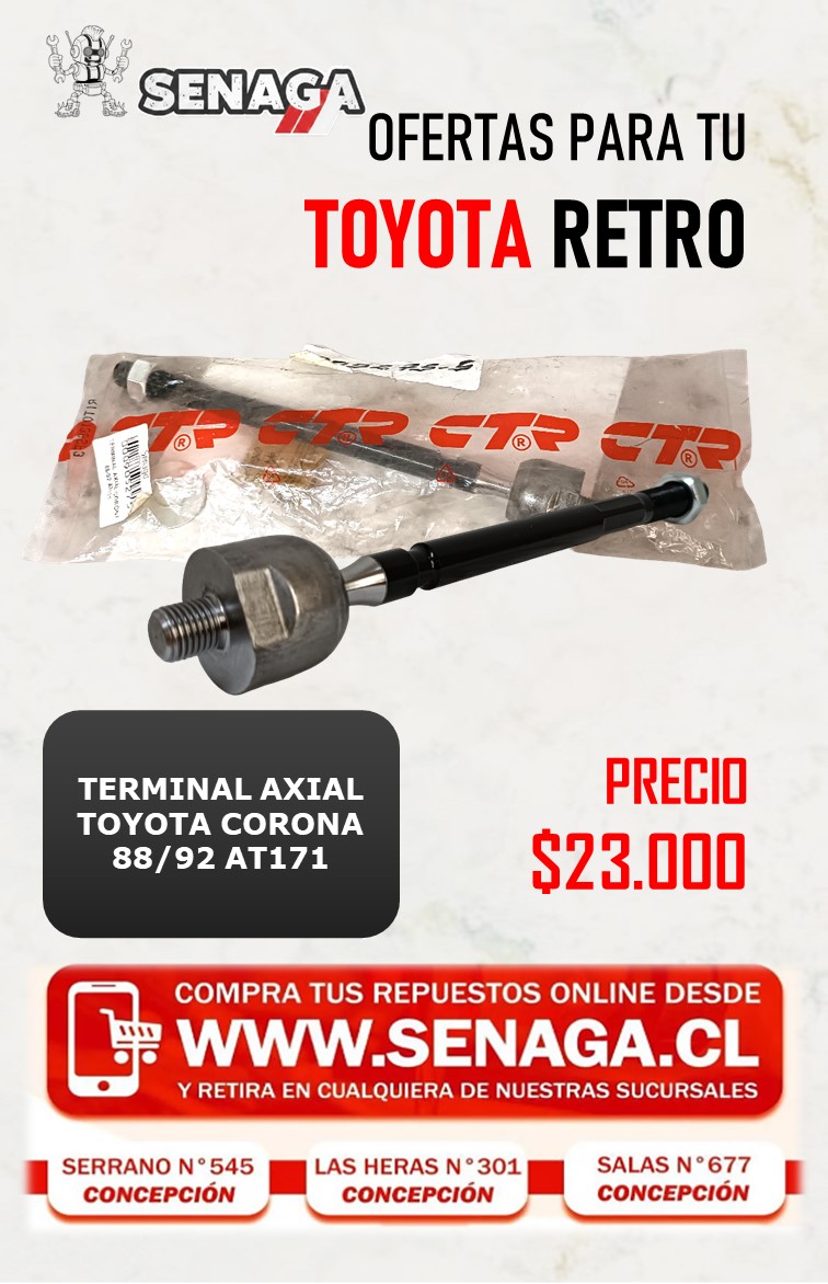 TERMINAL AXIAL CORONA 88/92 AT171